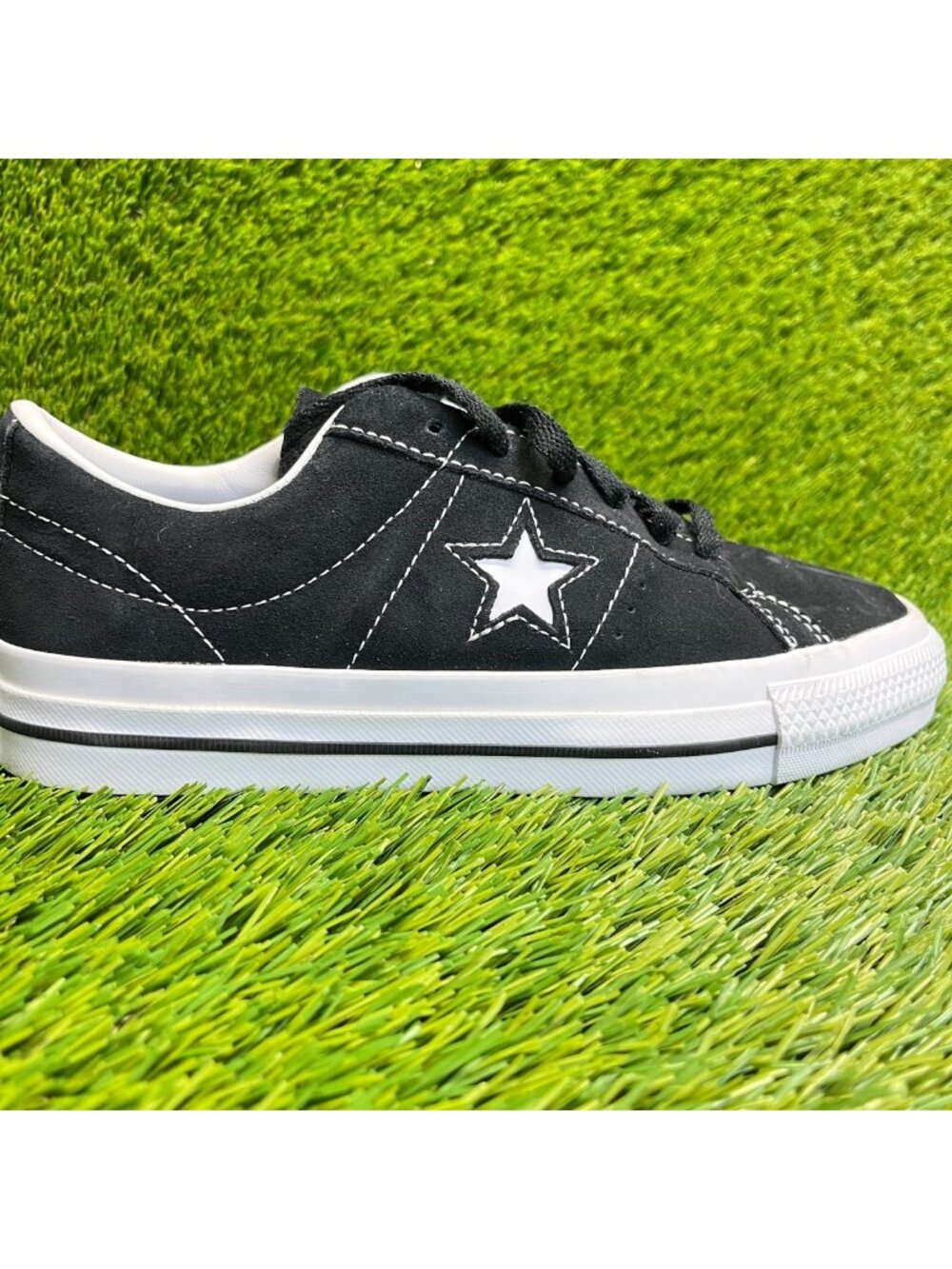 Converse One Star Pro Women Size 6.5 Black White Athletic Walking Shoes Sneakers